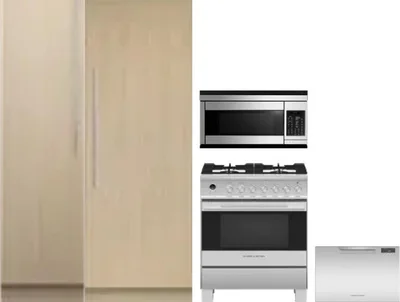 5 Piece Package Includes Refrigerator, Freezer, Range, Microwave And Dishwasher